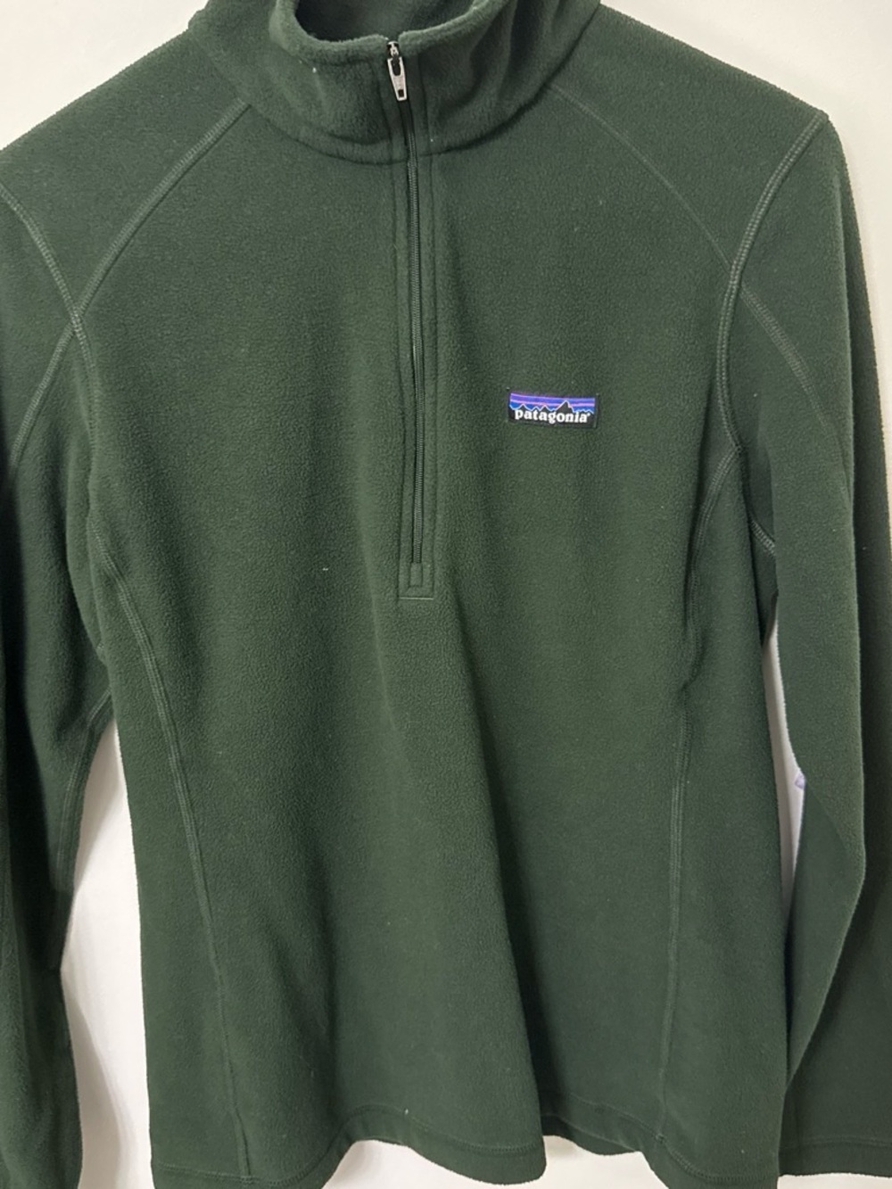 Patagonia Forest Green Half-Zip Fleece Jacket